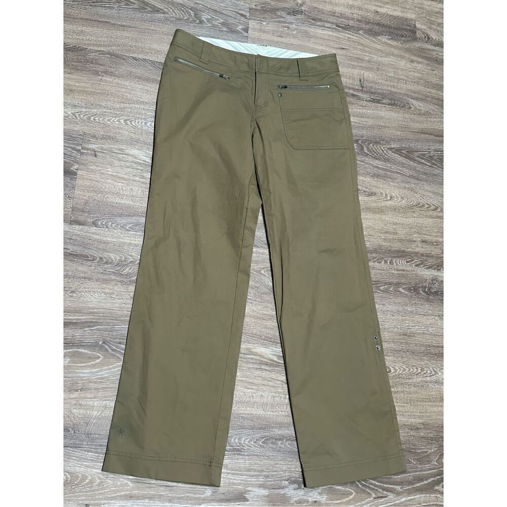 Athleta hiking convertible outdoor pants olive green 10